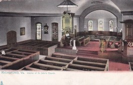 Richmond Virginia VA Interior St. John&#39;s Church Tuck Postcard C08 - $2.99