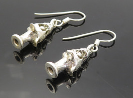 925 Sterling Silver - Vintage Shiny Petite Dragon&#39;s Head Drop Earrings - EG3681 - £27.81 GBP