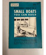 1954 Small Boats You Can Build Popular Mechanics Booklet No.6 Collectible - $17.90