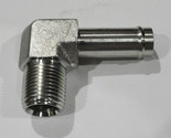 Coolant Heater Hose Fitting 1/2&quot; NPT Male to 5/8&quot; Hose Barb Male 90 Degree - $9.25