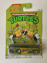 2020 Hot Wheels &#39;SURFIN SCHOOL BUS’ 5/5 ‘PARTY VAN’ Teenage Mutant Ninja... - £3.95 GBP