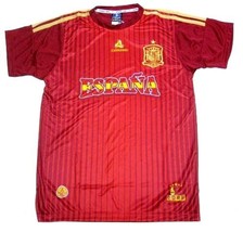 Spain Espana EVERCOOL Red Soccer Jersey Shirt Futbol Dry Fast Fit Men&#39;s S/M - £13.54 GBP