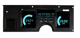Intellitronix Teal LED Digital Gauge Replacement Cluster 1984-89 Chevy Corvette - £357.75 GBP