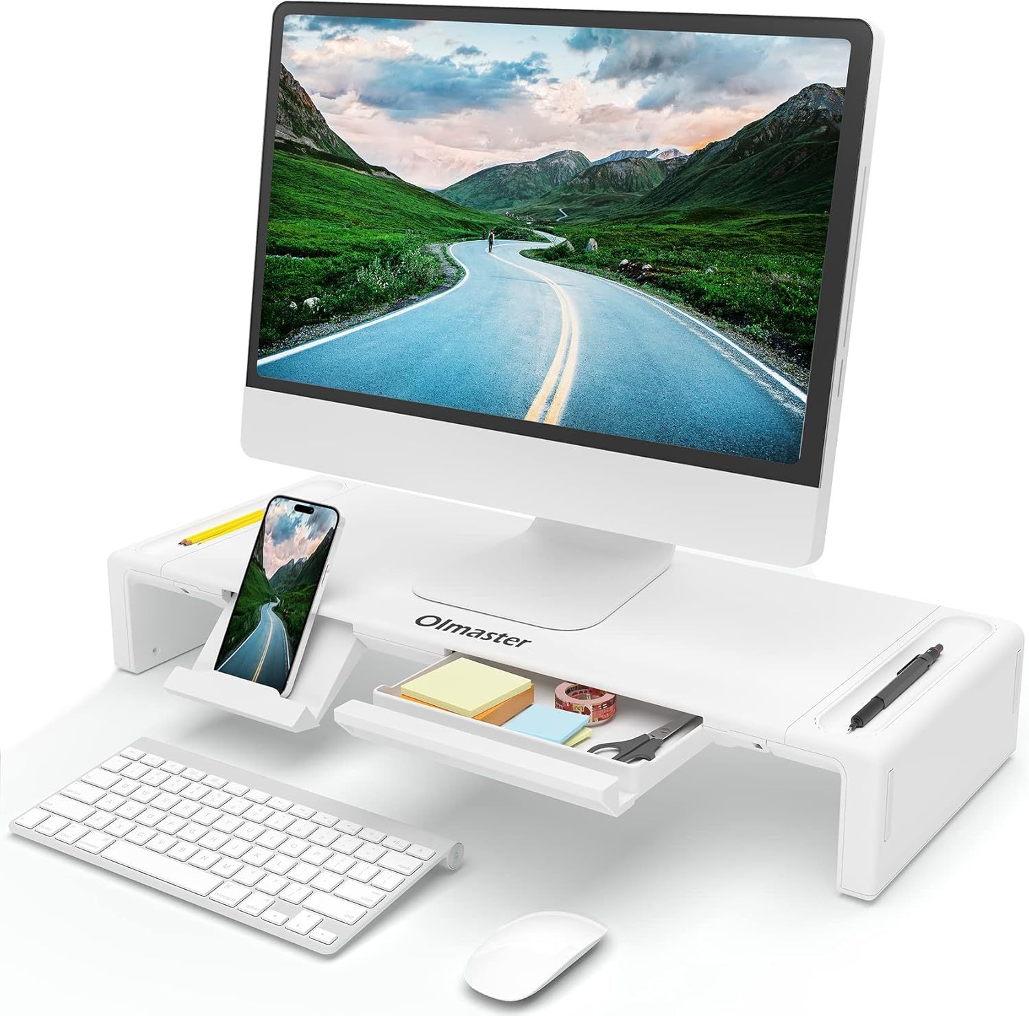 Oimaster Monitor Stand Riser, Foldable Computer Monitor Riser, Adjustabl... - $44.97