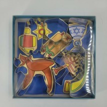 Hanukkah Jewish Holiday Cookie Cutters W/ Box 7 pieces Fox Run #3653 Vin... - $13.80