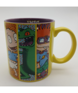 Rugrats Jumbo 20 Oz Coffee Mug Brand New Yellow Nickelodeon Trio Chuckie... - $22.22