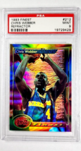 1993 Topps Finest Refractor #212 Chris Webber HOF RC Rookie PSA 9 Only 12 Higher - $519.99