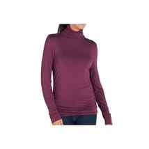 Soft Surroundings Womens Turtleneck Tunic Size M Ruching Sides &amp; Sleeves 26157 - £17.36 GBP
