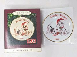 Hallmark 1996 Holiday Wishes 101 Dalmations Fine Porcelain Keepsake U108 - $12.99