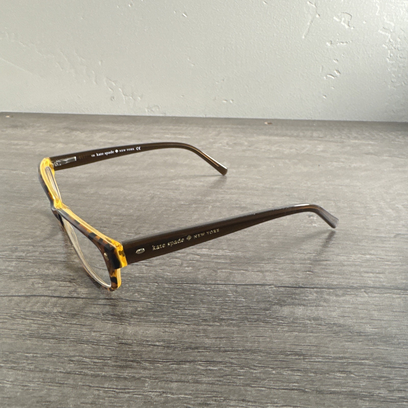 Kate Spade Eyeglasses Lucyann 0JMD Brown Tortoise Yellow FRAMES ONLY 51-16-135 Item image 4