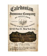 1911 Caledonian Insurance Co Of Scotland Signed By Agent Policy P.S. Dol... - $69.99