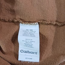 Carhartt K214 BRN Men's Brown Long Sleeve Graphic T-Shirt Hard At Work Size XL image 4