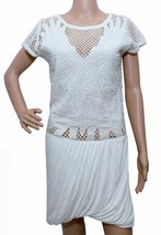 Isabel Marant Etoile Crochet White Calice Hand Embroidered Women Dress S... - £117.24 GBP