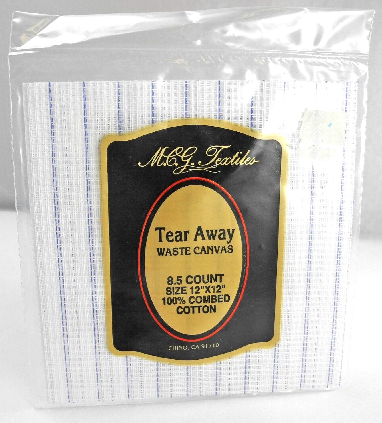 MCG Textiles Tear Away Waste Canvas Cross Stitch 100% Combed Cotton 12&quot; ... - $5.65
