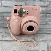 Fujifilm Instax Mini 7S Instant Film Camera With Strap Pink Tested - $22.34
