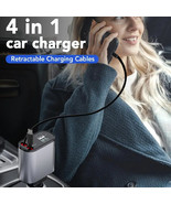 Super Fast Car Charger,4 in 1 Retractable Car Phone Charger 60W for ios ... - €22,27 EUR