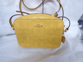 Coach Perforated Signature Leather Mini Camera Crossbody Bag 2403 Honey ... - $2,356.26 MXN
