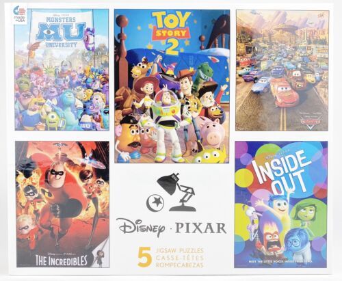 Primary image for Disney Pixar 5 Jigsaw Puzzle Set Toy Story 2 Cars The Incredibles