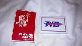 Vintage E-Z-VU Transit Wb Playing Cards Deck Made In Usa Red Blue Wb Transit New - £22.10 GBP