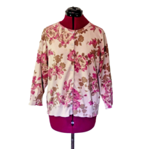 First Issue Liz Claiborne Cardigan Multicolor Womens Floral Knit Size XL - £19.64 GBP