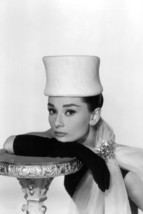 Audrey Hepburn Stunning Pose In White Hat Gloved Hand Iconic Image 18x24 Poster - £19.17 GBP