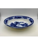 Antique Grindley SHANGHAI Flow Blue 10" Oval Vegetable Serving Bowl - $169.99