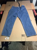 LL Bean Jeans Women 16 Blue Original Fit Relaxed Mom High Rise VINTAGE Medium - £18.55 GBP