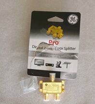 GE Pro Digital 2-Way Coaxial Splitter Golden - $7.95