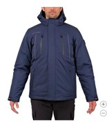 Spyder Mens Jacket Blue 2-in-1 Systems Detachable Hood Full-Zip Pockets - $107.99