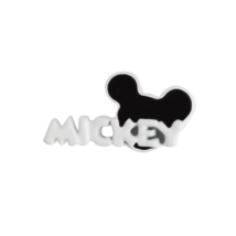 Origami Owl Charm Disney (New) White &quot;Mickey&quot; - White Letters W/ Black Ears - £8.13 GBP