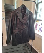 Black Leather Jacket Classy and Casual Womens Size XL by Colebrook Excel... - $49.45