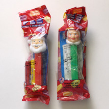 Santa Claus and Mrs Claus Collectible Christmas PEZ Dispensers in Packages - £2.31 GBP