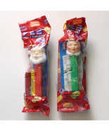 Santa Claus and Mrs Claus Collectible Christmas PEZ Dispensers in Packages - £2.30 GBP