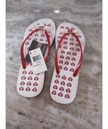 Indiana University Womens Size 9/10 Flip Flops-Brand New-SHIPS N 24 HOURS - £26.21 GBP