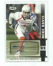 Mike Davis (Texas) 2014 Sage Hit Certified Autographed Card #A1 - £4.73 GBP