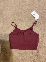 Halara long bra tank  burgundy, wine, red, xs extra small new with tags - £18.37 GBP