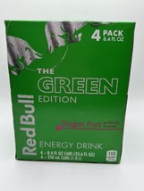 4 Cans Red Bull Summer Edition Dragon Fruit Energy Drink 8.4 oz Green 1 Box Pack - £18.13 GBP