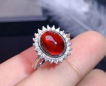 Authentic s925 silver pomegranate natural stone garnet ring thumb155 crop