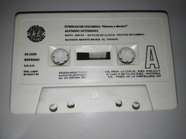 Alfredo Gutierrez Cumbias Di Colombia Cinta Tape Cassette 1981 Sin Scatola - $13.80