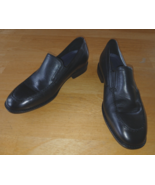 COLE HAAN GRAND MEN&#39;S BLACK LEATHER LOAFERS-7.5M-BARELY WORN-NICE - £16.99 GBP