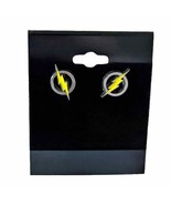 READ Vintage Official Signed DC The FLASH S13 Round Stud Post Earrings 1990 - $12.96
