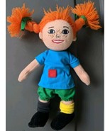 Pippi Longstocking Red Hair Pigtails Plush Stuffed Doll 8” Micki Sweden - $19.96 CAD