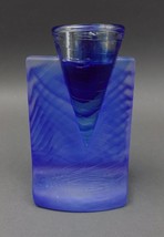 Kosta Boda Sweden By Kjell Engman Vintage Ice Age Blue Art Glass Candle ... - £157.37 GBP
