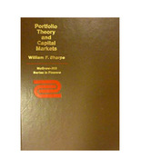 Vintage 1970 Portfolio Theory and Capital Markets by William Sharpe [Har... - $91.95