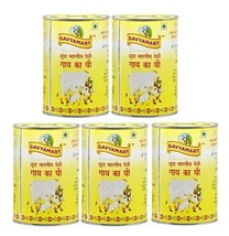 Indian A2 Cow Ghee 100% Pure Non GMO Made of kankrej Organic Cow Ghee-Pack of 5 - £138.88 GBP