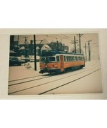 Trolley Car Photo SEPTA 15 Near Walnut St PA 2-8-79 1979 3.5x5 Train Snow - $14.99