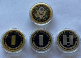 UNITED STATES ARMY -  Rank Officer Promotion 2LT 1LT Lieutenant CPT  Cap... - $52.68