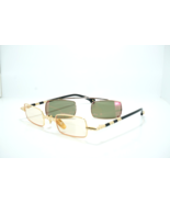 NEW AUTHENTIC PHILIPPE V X2 Gold Eyeglasses Frame w/ Clip-On Sunglasses - $269.99
