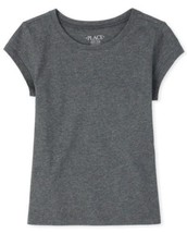 The Children’s Place Girls Uniform Basic Layering Tee (Dkhtrgray, M 7/8) - $16.65