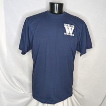 Men&#39;s 2XL Blue Graphic Tee Cotton Classic Fit Casual T-Shirt Soft Breath... - $4.75